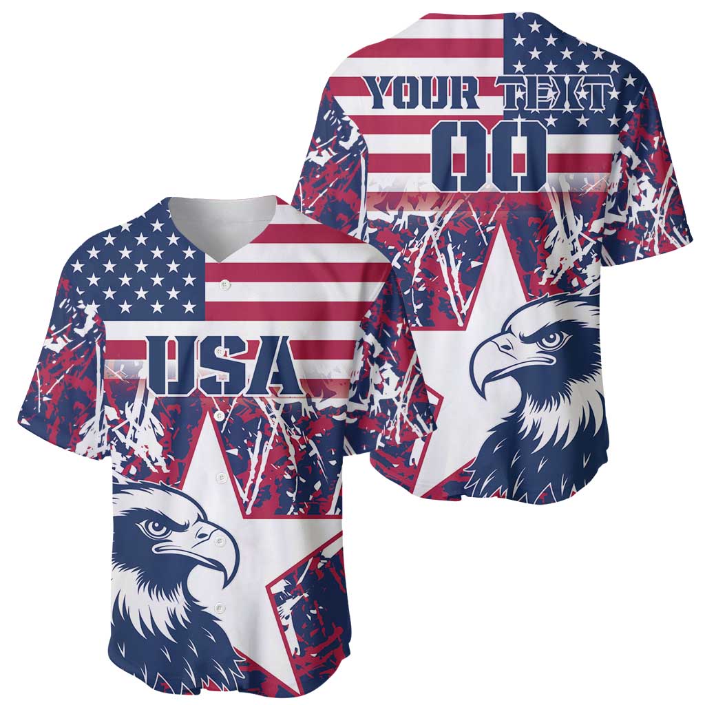 Custom USA Rugby Baseball Jersey Pacific Go Eagles 2024 - Wonder Print Shop