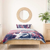 Custom USA Rugby Bedding Set Pacific Go Eagles 2024 - Wonder Print Shop