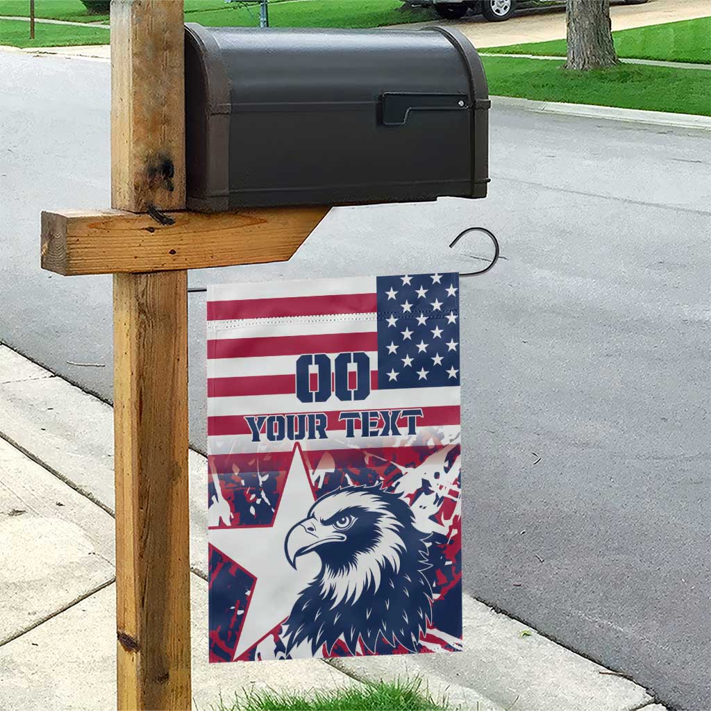 Custom USA Rugby Garden Flag Pacific Go Eagles 2024 - Wonder Print Shop