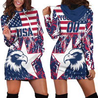 Custom USA Rugby Hoodie Dress Pacific Go Eagles 2024 - Wonder Print Shop