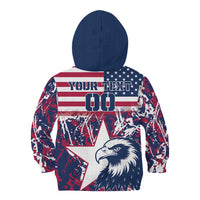 Custom USA Rugby Kid Hoodie Pacific Go Eagles 2024 - Wonder Print Shop