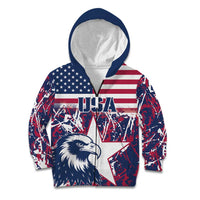 Custom USA Rugby Kid Hoodie Pacific Go Eagles 2024 - Wonder Print Shop