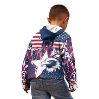 Custom USA Rugby Kid Hoodie Pacific Go Eagles 2024 - Wonder Print Shop