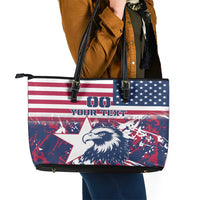 Custom USA Rugby Leather Tote Bag Pacific Go Eagles 2024 - Wonder Print Shop