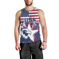 Custom USA Rugby Men Tank Top Pacific Go Eagles 2024 - Wonder Print Shop