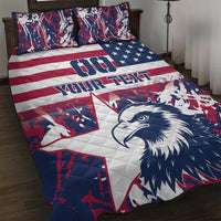 Custom USA Rugby Quilt Bed Set Pacific Go Eagles 2024 - Wonder Print Shop
