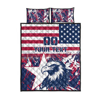 Custom USA Rugby Quilt Bed Set Pacific Go Eagles 2024 - Wonder Print Shop
