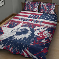 Custom USA Rugby Quilt Bed Set Pacific Go Eagles 2024 - Wonder Print Shop