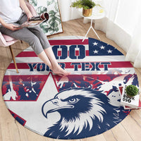 Custom USA Rugby Round Carpet Pacific Go Eagles 2024