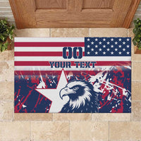 Custom USA Rugby Rubber Doormat Pacific Go Eagles 2024 - Wonder Print Shop