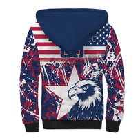 Custom USA Rugby Sherpa Hoodie Pacific Go Eagles 2024 - Wonder Print Shop