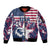 Custom USA Rugby Sleeve Zip Bomber Jacket Pacific Go Eagles 2024 - Wonder Print Shop