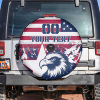 Custom USA Rugby Spare Tire Cover Pacific Go Eagles 2024 - Wonder Print Shop