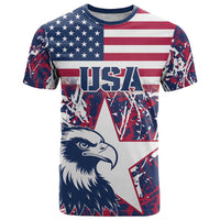 Custom USA Rugby T Shirt Pacific Go Eagles 2024 - Wonder Print Shop