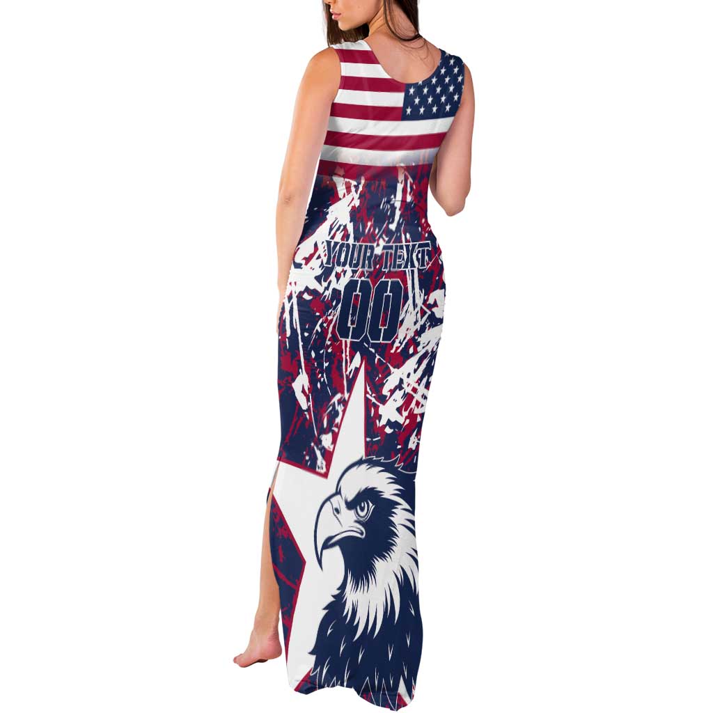 Custom USA Rugby Tank Maxi Dress Pacific Go Eagles 2024 - Wonder Print Shop