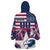 Custom USA Rugby Wearable Blanket Hoodie Pacific Go Eagles 2024 - Wonder Print Shop