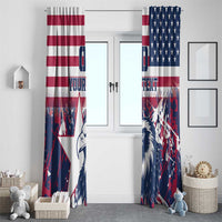 Custom USA Rugby Window Curtain Pacific Go Eagles 2024 - Wonder Print Shop