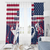 Custom USA Rugby Window Curtain Pacific Go Eagles 2024 - Wonder Print Shop