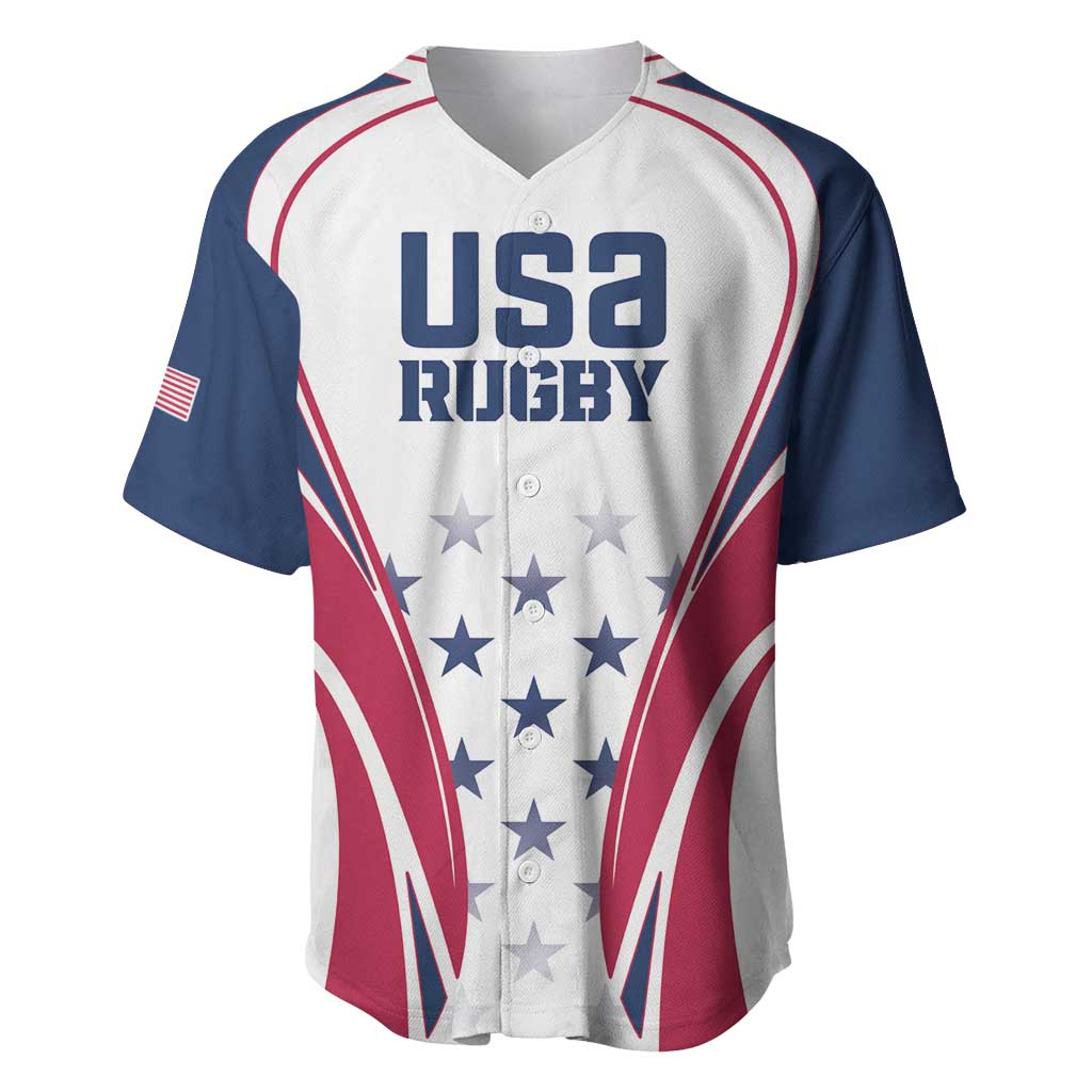 Custom USA Rugby Baseball Jersey Simple Style - Wonder Print Shop