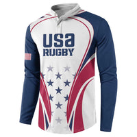 Custom USA Rugby Button Sweatshirt Simple Style - Wonder Print Shop