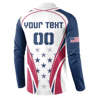 Custom USA Rugby Button Sweatshirt Simple Style - Wonder Print Shop