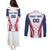 Custom USA Rugby Couples Matching Puletasi and Long Sleeve Button Shirt Simple Style - Wonder Print Shop