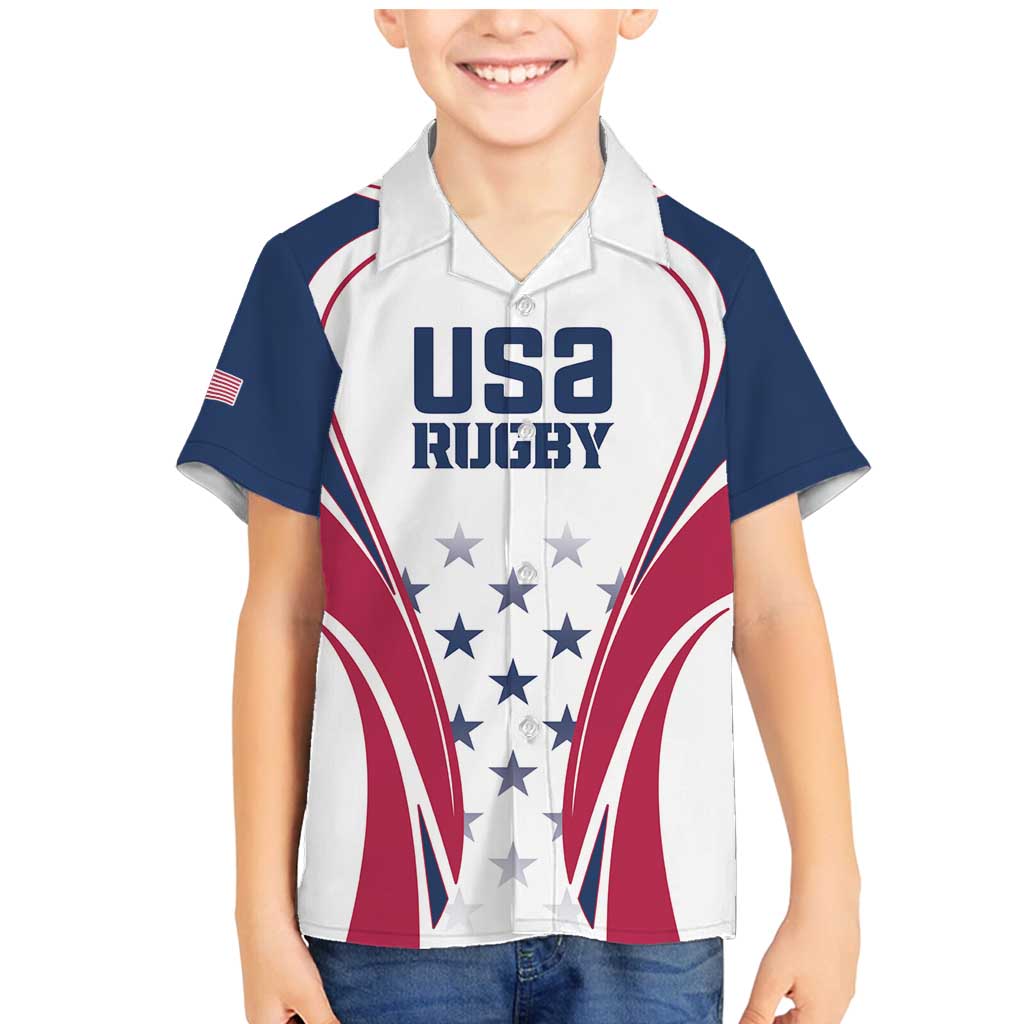 Custom USA Rugby Family Matching Mermaid Dress and Hawaiian Shirt Simple Style - Wonder Print Shop
