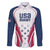Custom USA Rugby Family Matching Off Shoulder Short Dress and Hawaiian Shirt Simple Style - Wonder Print Shop