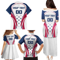 Custom USA Rugby Family Matching Puletasi and Hawaiian Shirt Simple Style - Wonder Print Shop