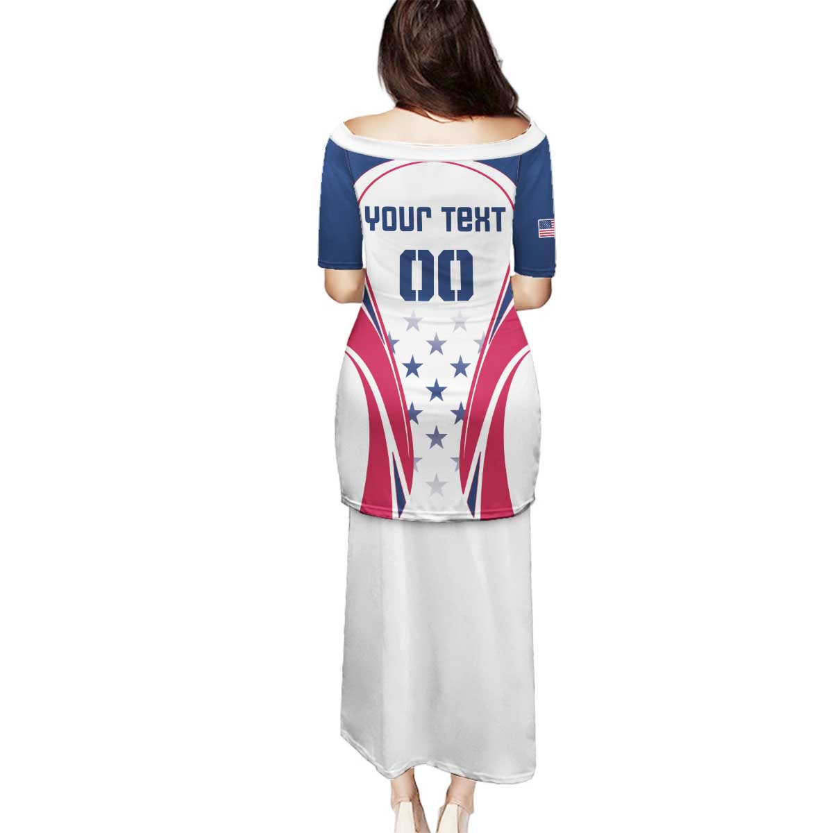 Custom USA Rugby Family Matching Puletasi and Hawaiian Shirt Simple Style - Wonder Print Shop