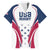 Custom USA Rugby Family Matching Short Sleeve Bodycon Dress and Hawaiian Shirt Simple Style - Wonder Print Shop