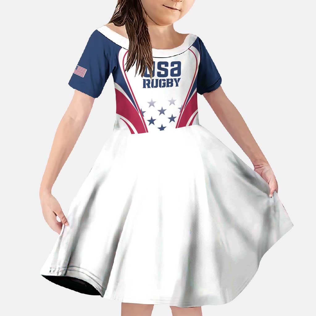 Custom USA Rugby Family Matching Tank Maxi Dress and Hawaiian Shirt Simple Style - Wonder Print Shop