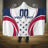 Custom USA Rugby Hooded Blanket Simple Style