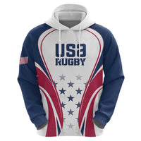 Custom USA Rugby Hoodie Simple Style - Wonder Print Shop