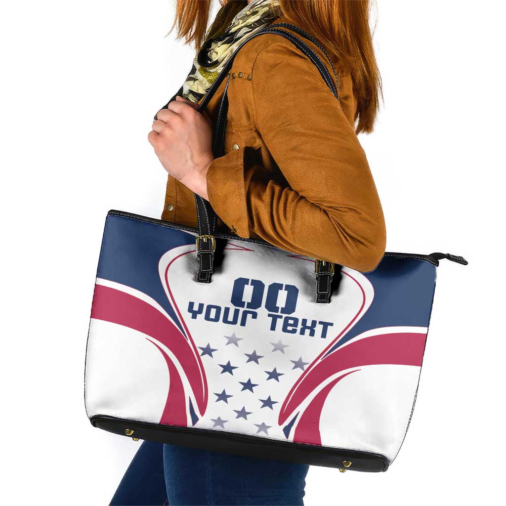 Custom USA Rugby Leather Tote Bag Simple Style - Wonder Print Shop