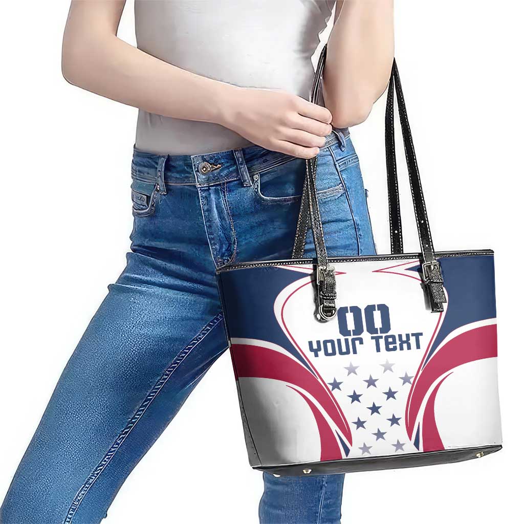 Custom USA Rugby Leather Tote Bag Simple Style - Wonder Print Shop