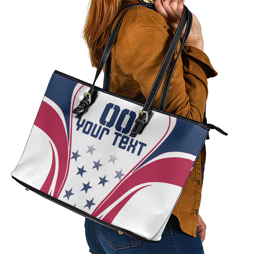 Custom USA Rugby Leather Tote Bag Simple Style - Wonder Print Shop