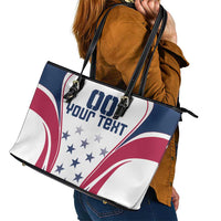 Custom USA Rugby Leather Tote Bag Simple Style - Wonder Print Shop