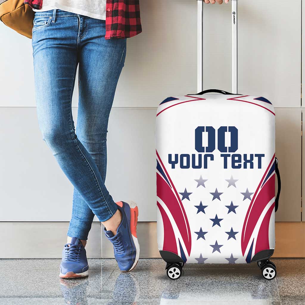 Custom USA Rugby Luggage Cover Simple Style - Wonder Print Shop