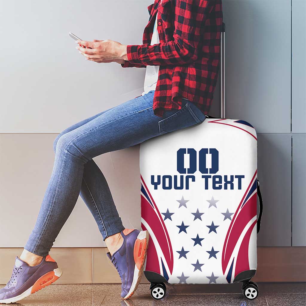 Custom USA Rugby Luggage Cover Simple Style - Wonder Print Shop