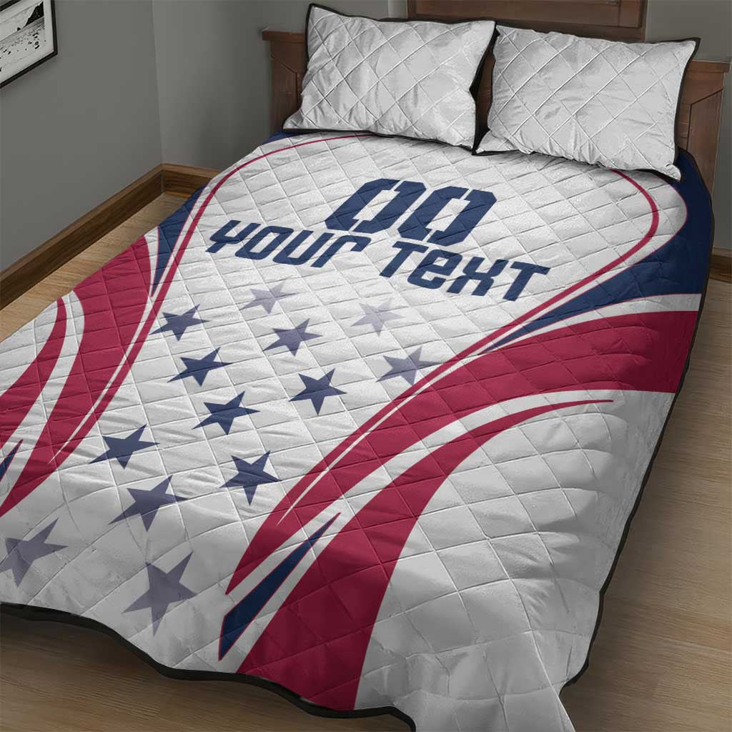 Custom USA Rugby Quilt Bed Set Simple Style - Wonder Print Shop