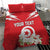Personalized Tunisia Bedding Set Jasmine Flower and Emblem - Wonder Print Shop