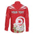 Personalized Tunisia Family Matching Off The Shoulder Long Sleeve Dress and Hawaiian Shirt Jasmine Flower and Emblem - Wonder Print Shop