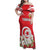 Personalized Tunisia Family Matching Off Shoulder Maxi Dress and Hawaiian Shirt Jasmine Flower and Emblem - Wonder Print Shop