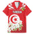 Personalized Tunisia Family Matching Short Sleeve Bodycon Dress and Hawaiian Shirt Jasmine Flower and Emblem - Wonder Print Shop