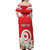 Personalized Tunisia Off Shoulder Maxi Dress Jasmine Flower and Emblem - Wonder Print Shop