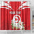 Personalized Tunisia Shower Curtain Jasmine Flower and Emblem