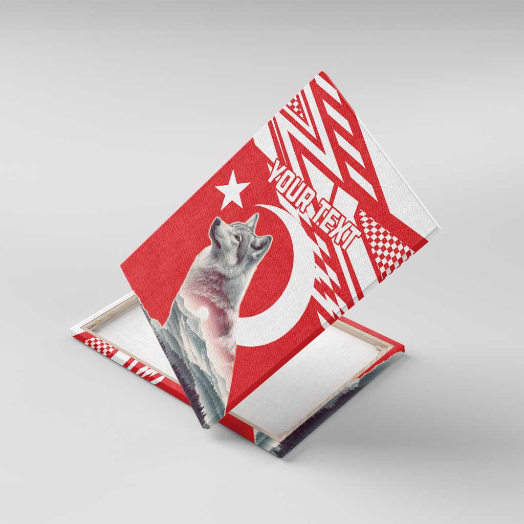 Personalized Gray Wolf Turkey Canvas Wall Art Turkish Mountain - Wonder Print Shop
