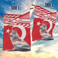 Personalized Gray Wolf Turkey Garden Flag Turkish Mountain - Wonder Print Shop