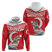 Personalized Gray Wolf Turkey Hoodie Turkish Mountain - Wonder Print Shop
